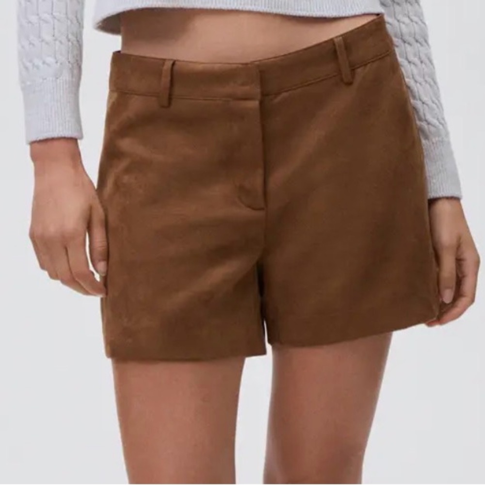 NWT Mango Faux Suede Shorts - Sz XS (4)
